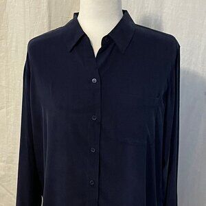 Equipment Femme Heavyweight Sandwashed Silk Blouse – Size S (Signature Fit)